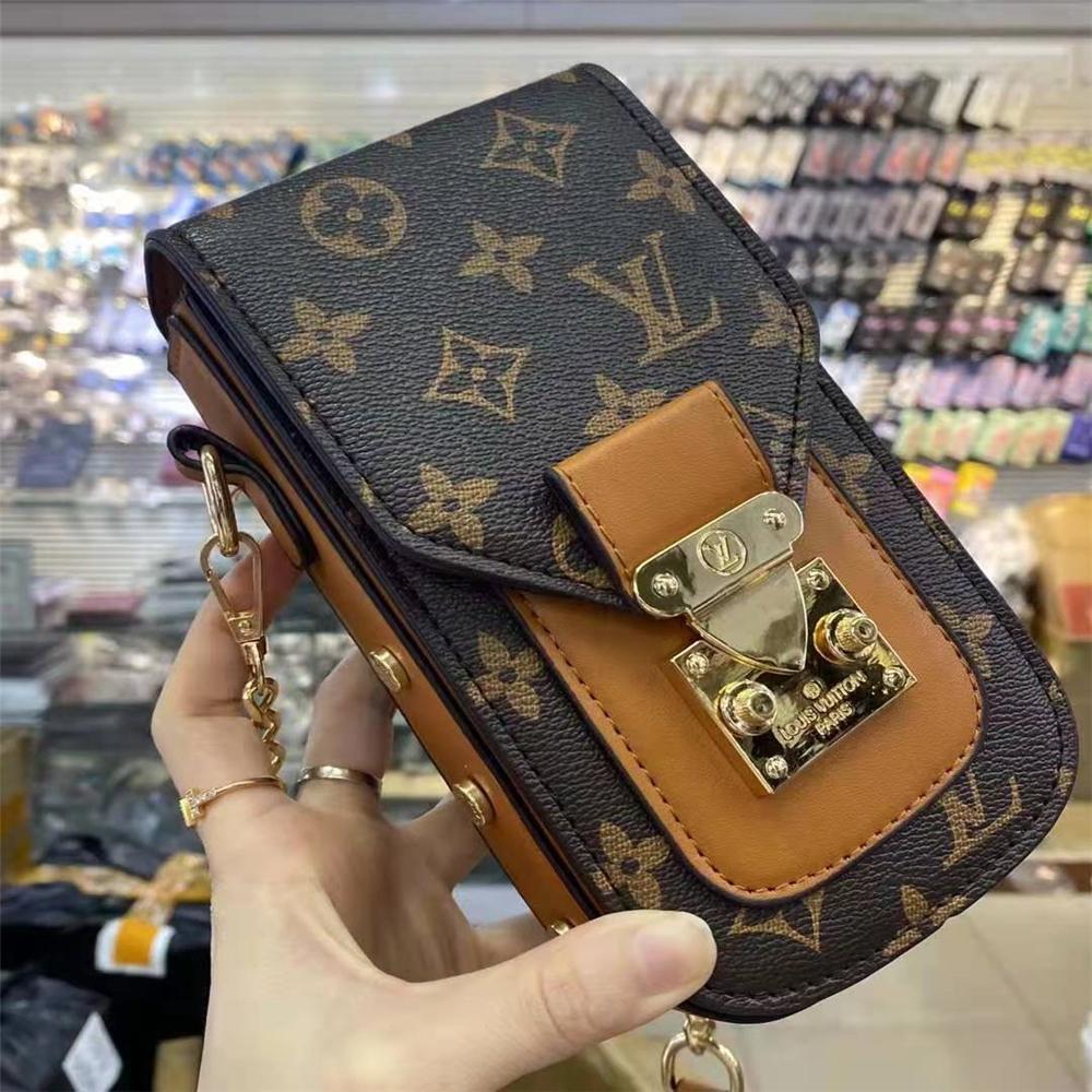 Classic Brown Phone Bag