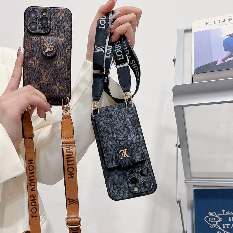 Lou Card Bag Crossbody Color Chain iPhone Case - Bestocase