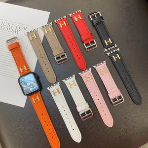 Genuine Pattern Leather Apple Watch Strap - Bestocase