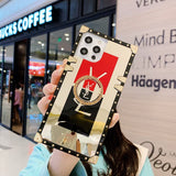Rhinestone Square Galaxy Case For Samsung