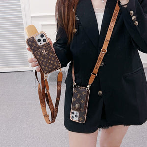 Lou Gold Cover Crossbody iPhone Case - Bestocase