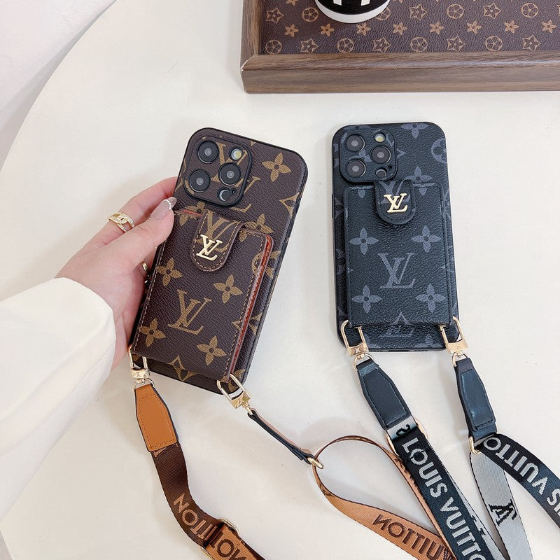 Lou Card Bag Crossbody Color Chain iPhone Case - Bestocase