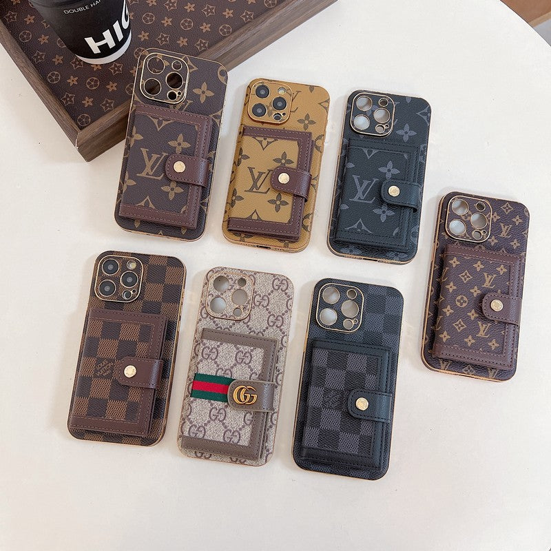 Lou Classic Color Card Bag iPhone Case - Bestocase