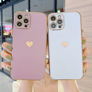 Love Heart Full Cover iPhone Case - Bestocase
