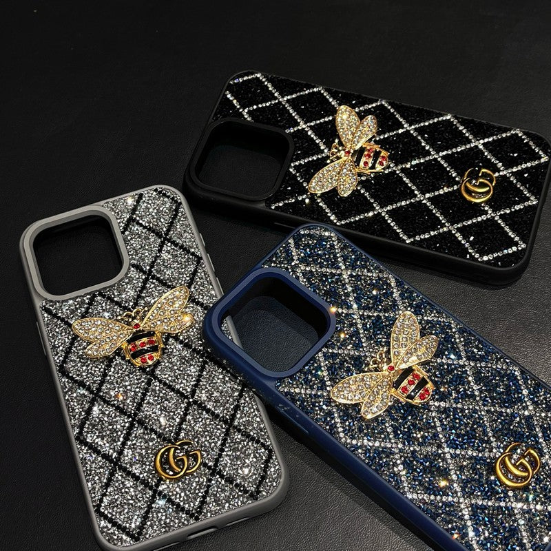 GG Bee Diamond iPhone Case - Bestocase