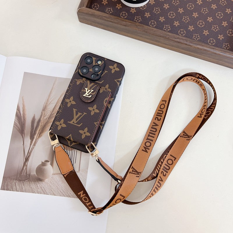 Lou Card Bag Crossbody Color Chain iPhone Case - Bestocase
