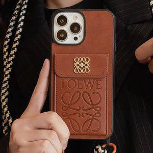Loe Card Holder Leather iPhone Case - Bestocase