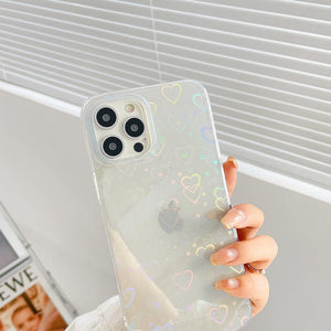 Holographic Heart iPhone Case - Bestocase