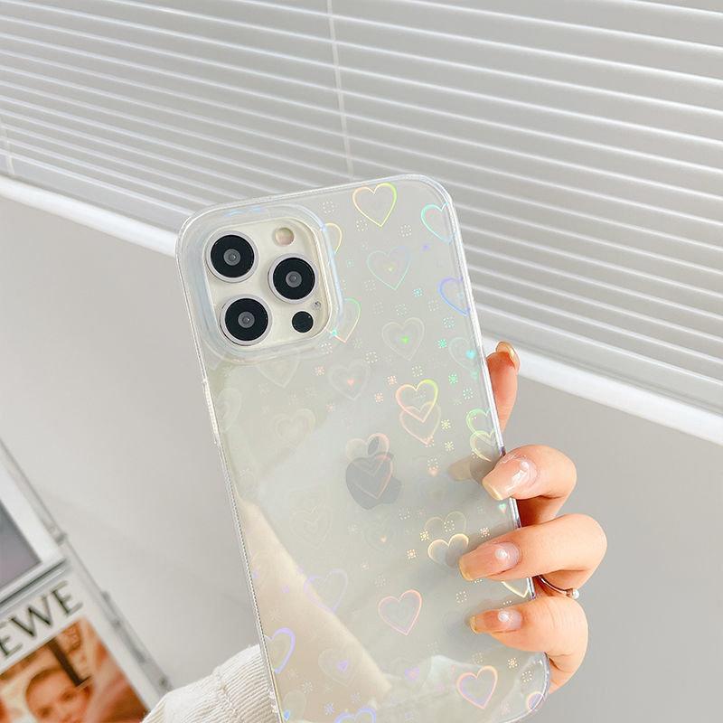 Holographic Heart iPhone Case - Bestocase