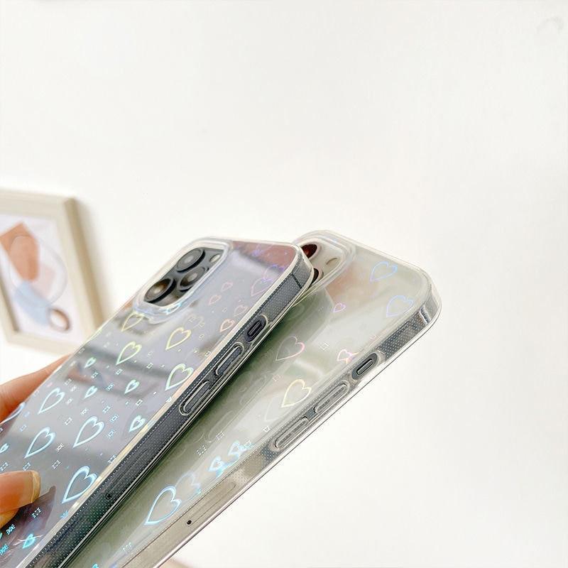 Holographic Heart iPhone Case - Bestocase