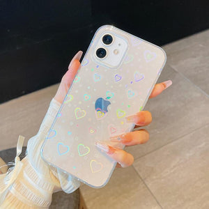 Holographic Heart iPhone Case - Bestocase