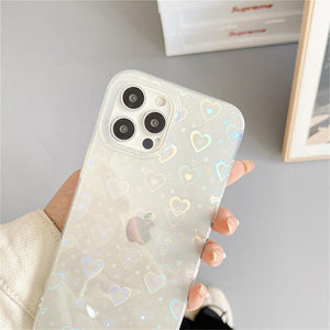 Holographic Heart iPhone Case - Bestocase