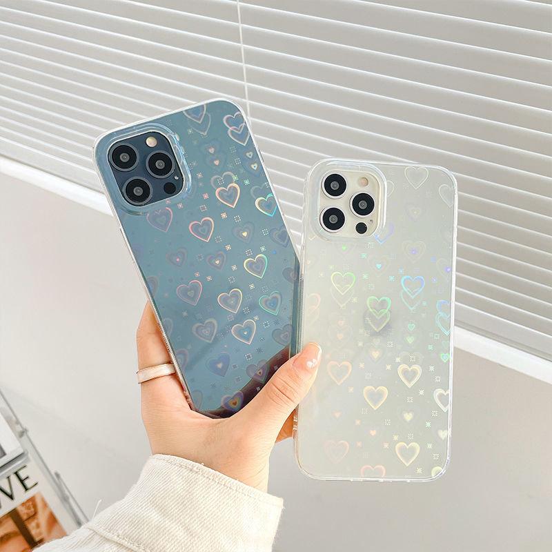 Holographic Heart iPhone Case - Bestocase