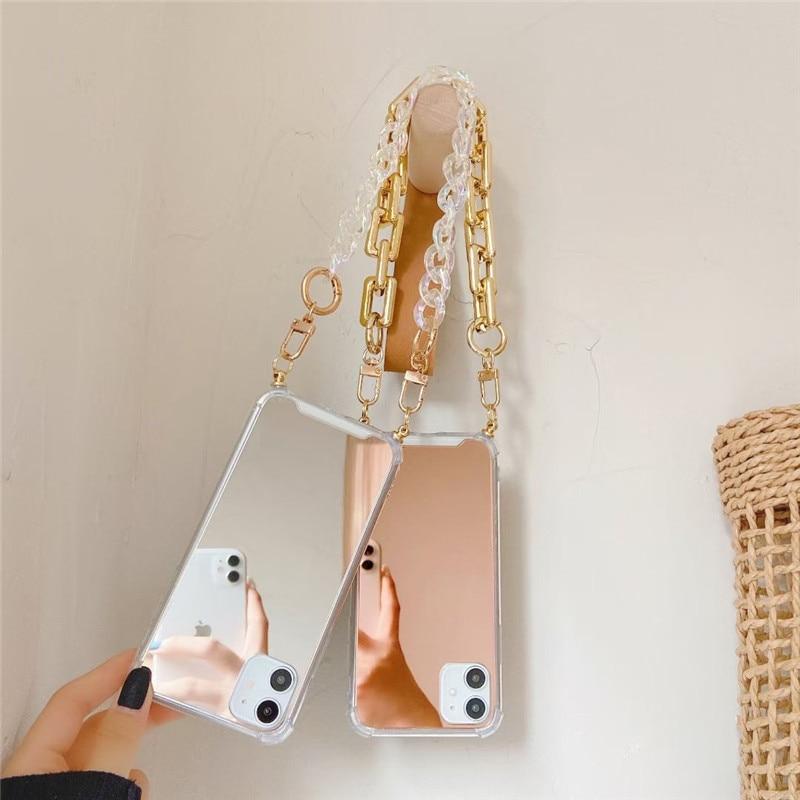 Fashionista Mirror Chain iPhone Case - Bestocase