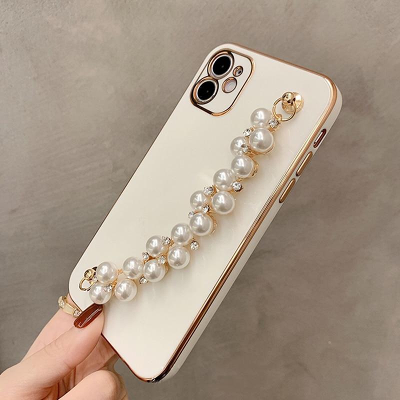 Gloss Pearl Chain iPhone Case - Bestocase
