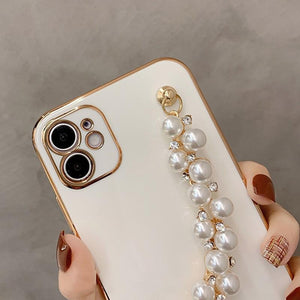 Gloss Pearl Chain iPhone Case - Bestocase