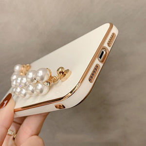 Gloss Pearl Chain iPhone Case - Bestocase