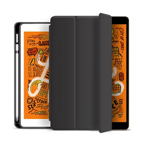 LEATHER FRESH SUMMER THEME PATTERN APPLE IPAD CASE WITH PENCIL HOLDER - Bestocase
