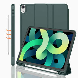 LEATHER FRESH SUMMER THEME PATTERN APPLE IPAD CASE WITH PENCIL HOLDER - Bestocase