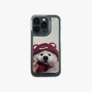 Mirror iPhone Case | Couple Dogs Samoyed (Buy 2 and get 50% off one) - Bestocase